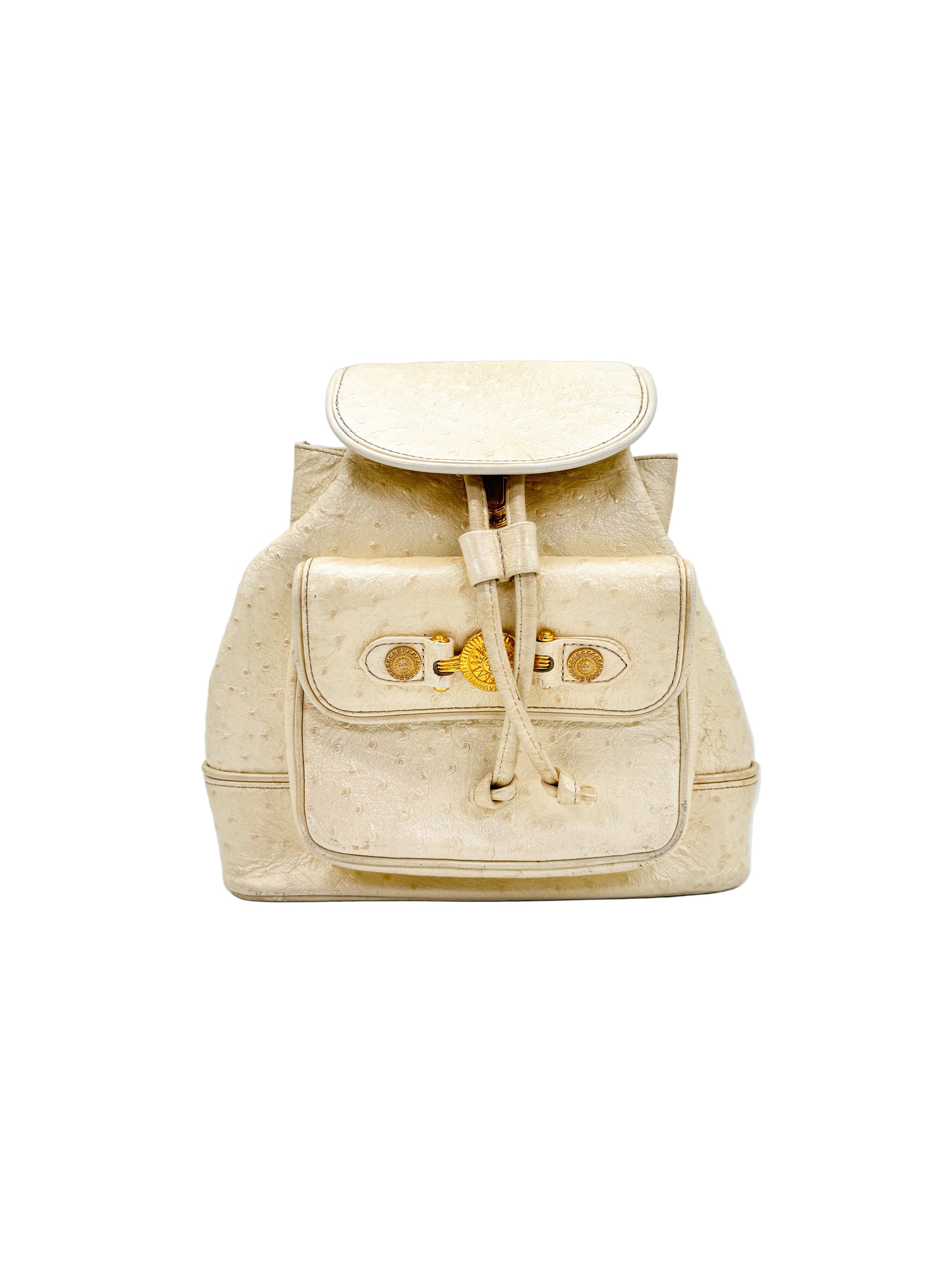 Versace backpack vintage This Retro Versace leather backpack($98, as is) is the  main image 3