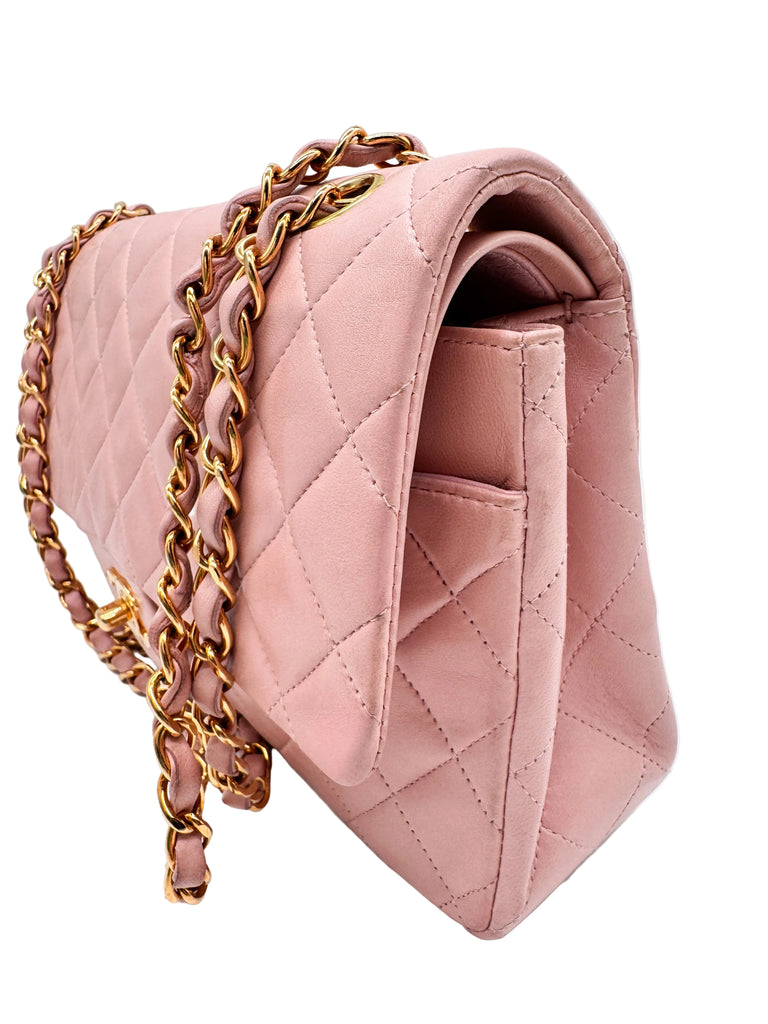 Chanel Vintage Medium Classic Flap - Pink Sakura Lambskin Gold